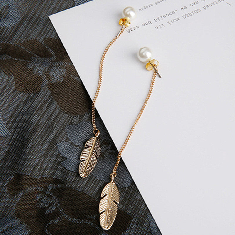 Women's Feather Drop Earrings
