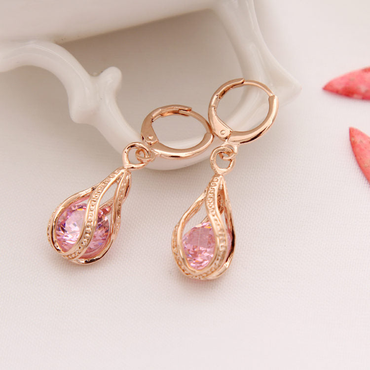 Classic Gold Color Earrings for Women