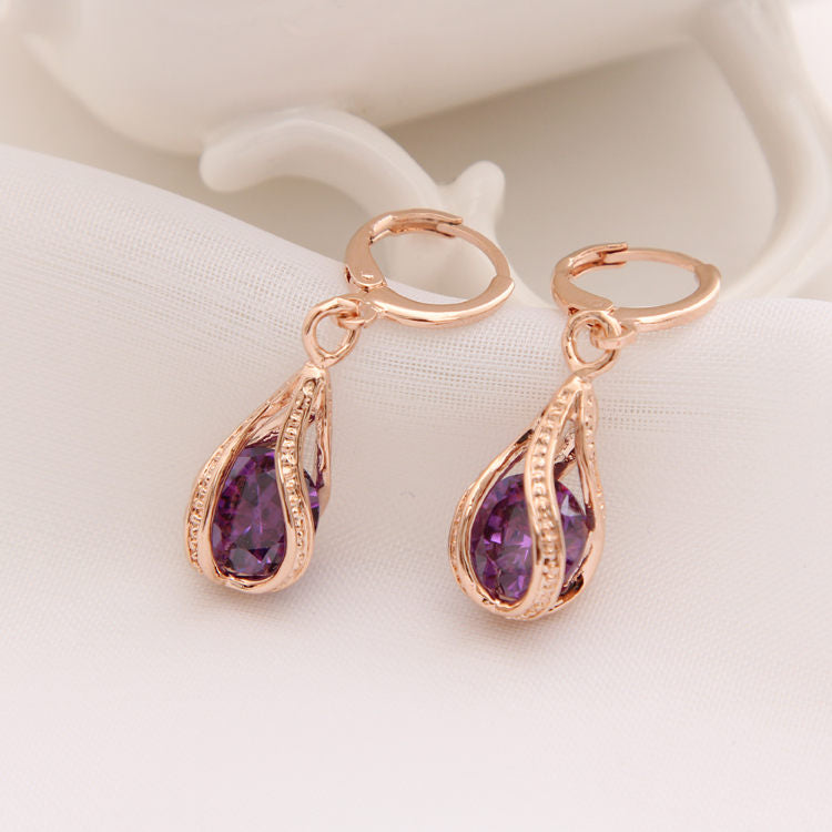Classic Gold Color Earrings for Women