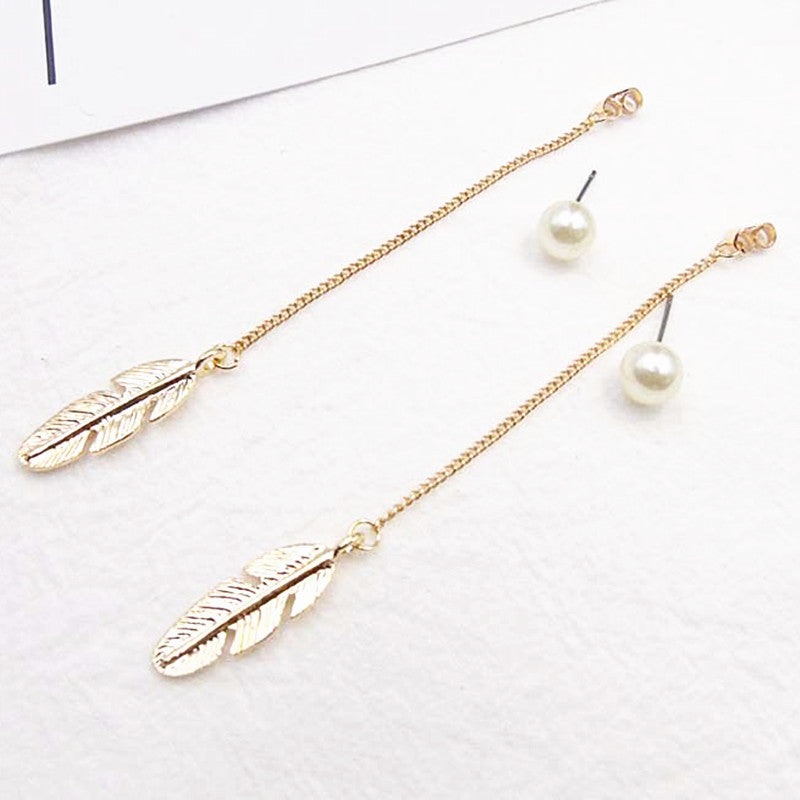 Women's Feather Drop Earrings
