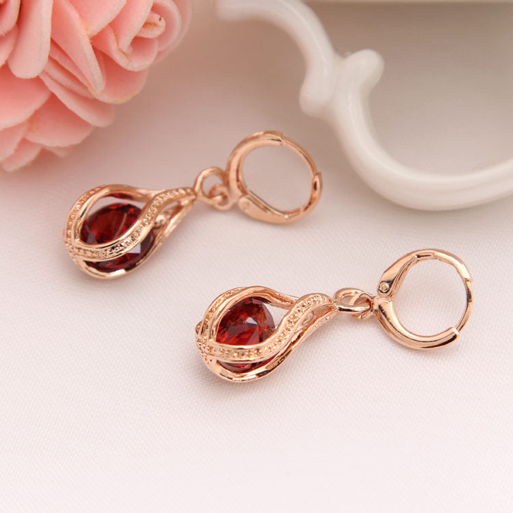 Classic Gold Color Earrings for Women