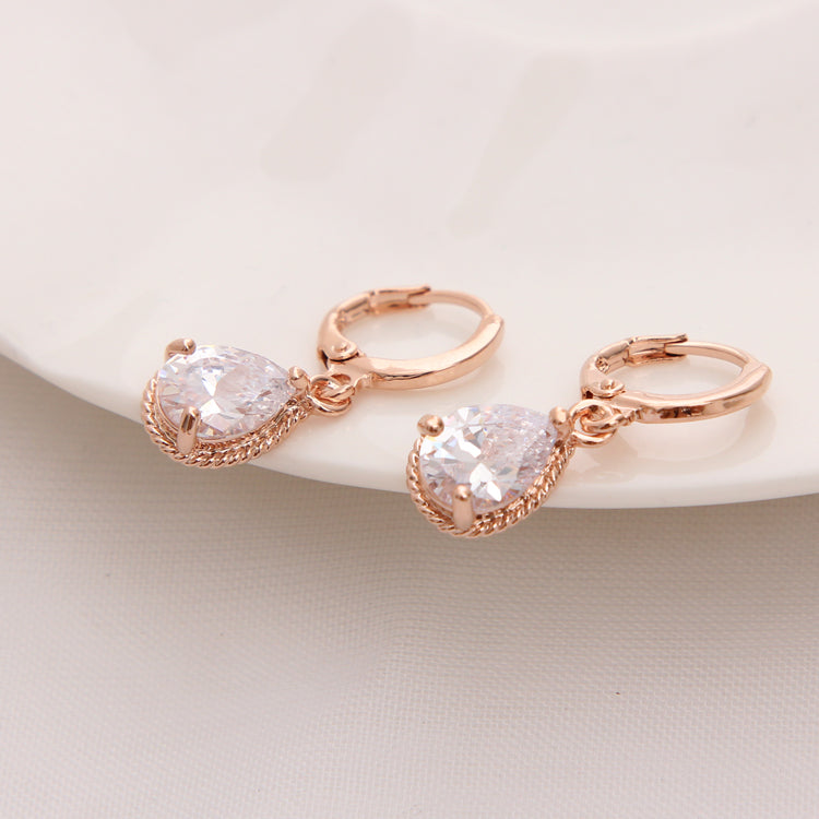 Classic Gold Color Earrings for Women