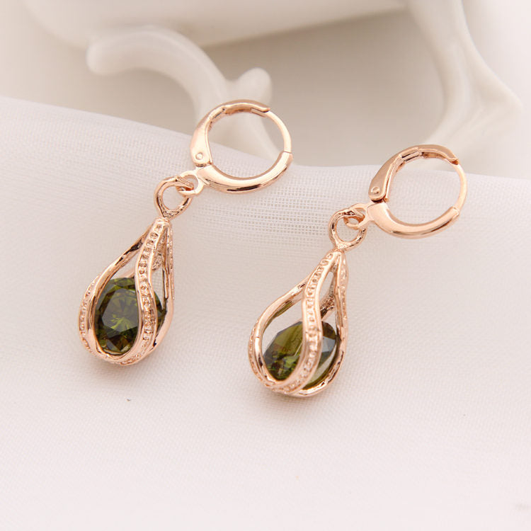 Classic Gold Color Earrings for Women