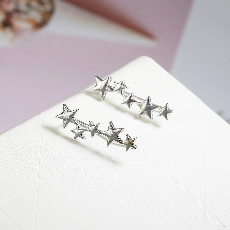 Women's Cute Star Shaped Climber Earrings