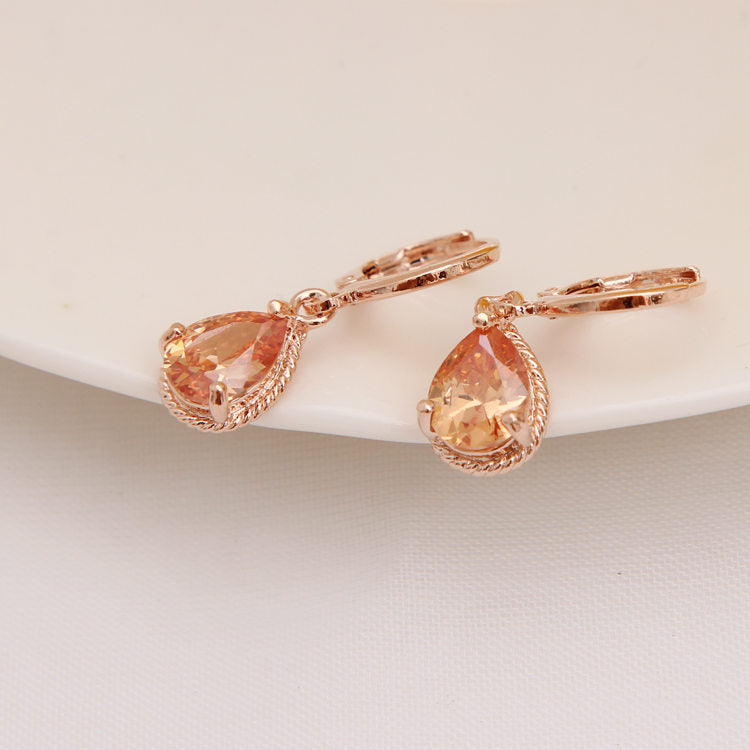 Classic Gold Color Earrings for Women