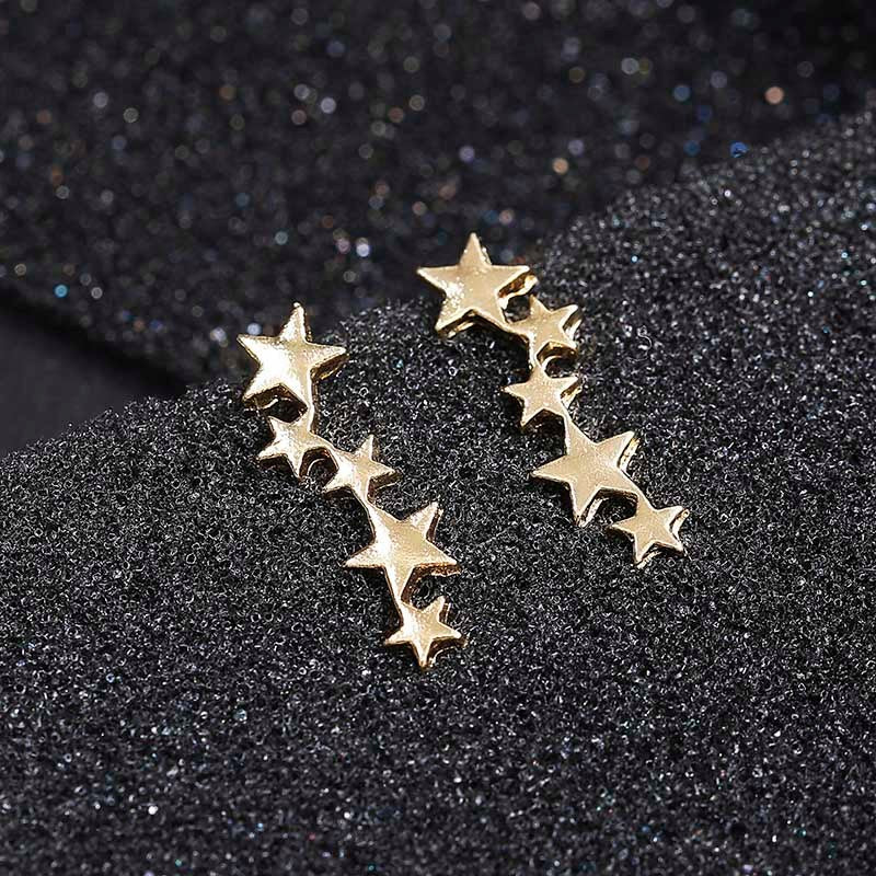 Women's Cute Star Shaped Climber Earrings