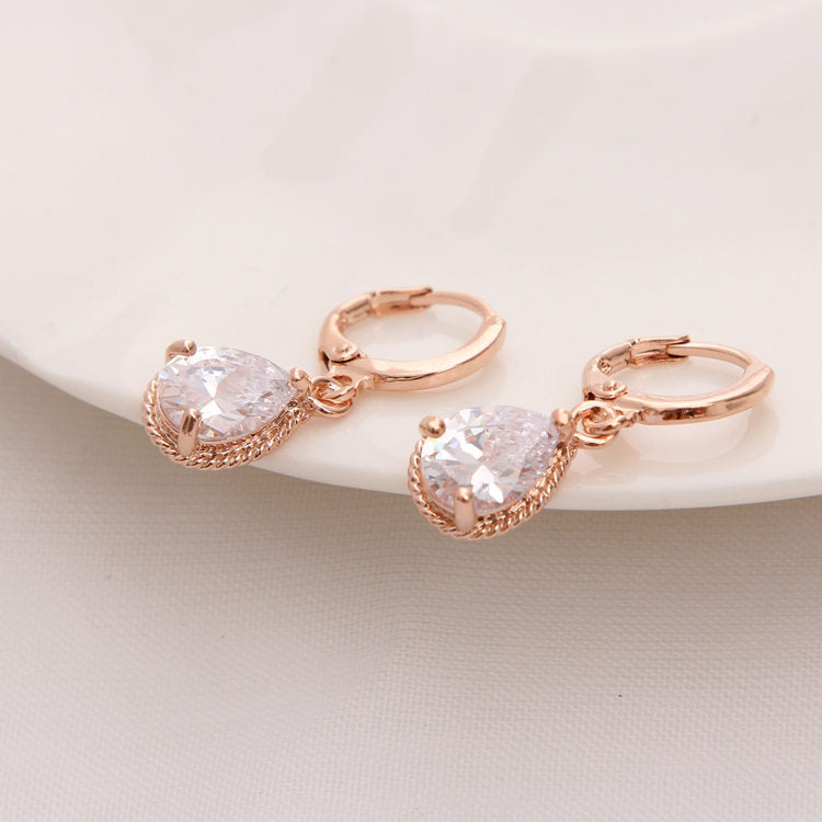Classic Gold Color Earrings for Women