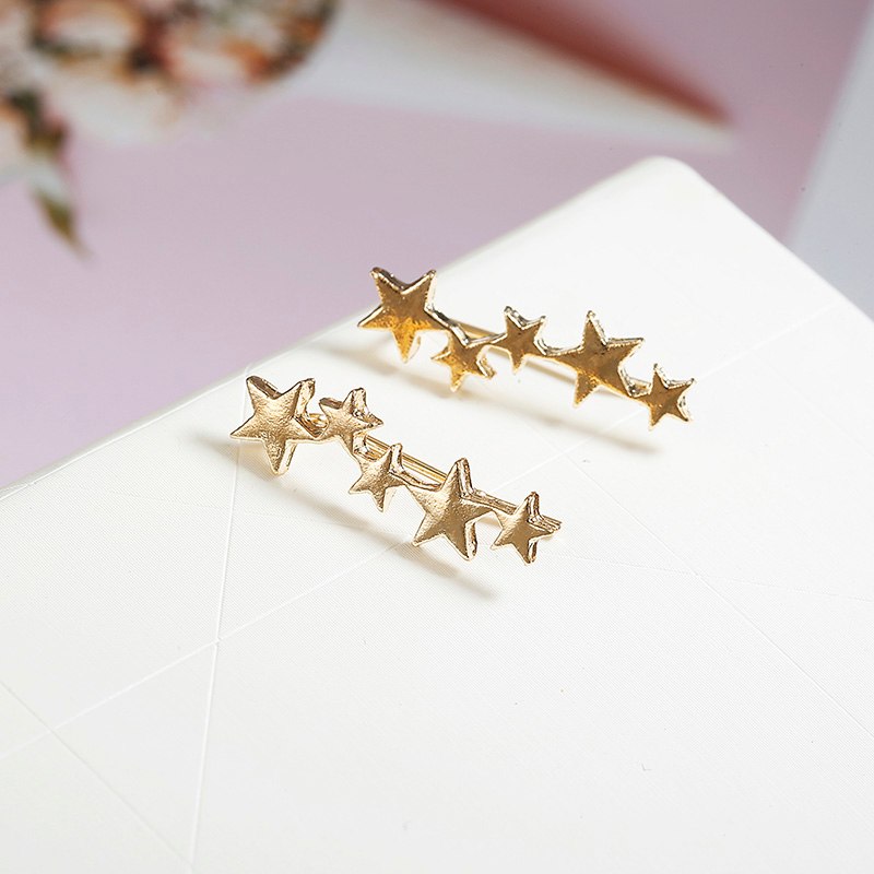 Women's Cute Star Shaped Climber Earrings