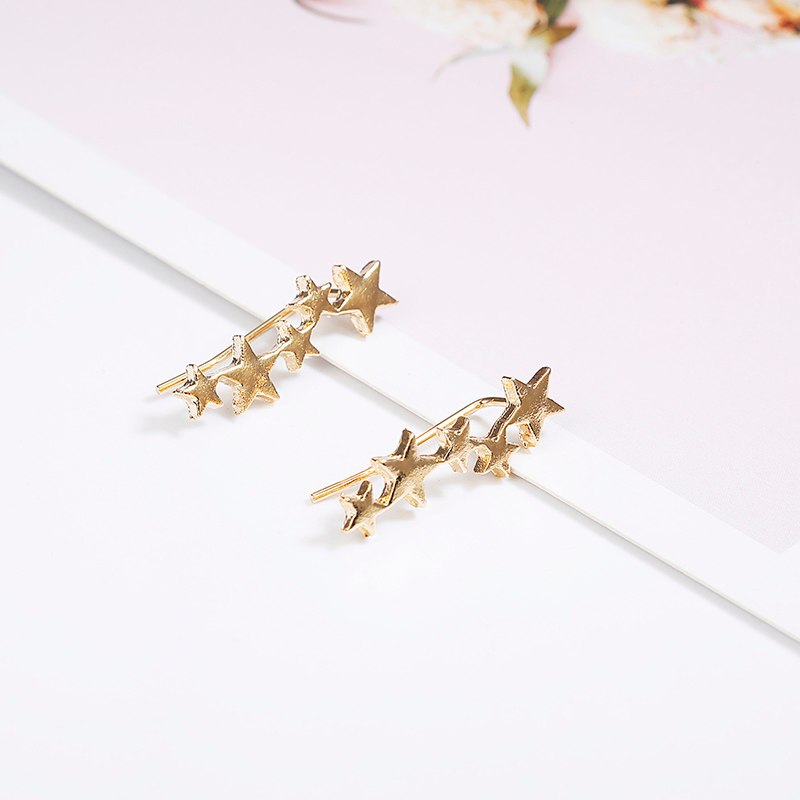 Women's Cute Star Shaped Climber Earrings