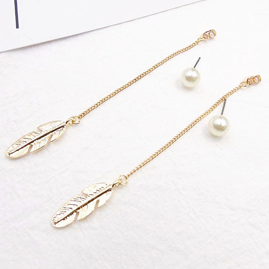 Women's Feather Drop Earrings